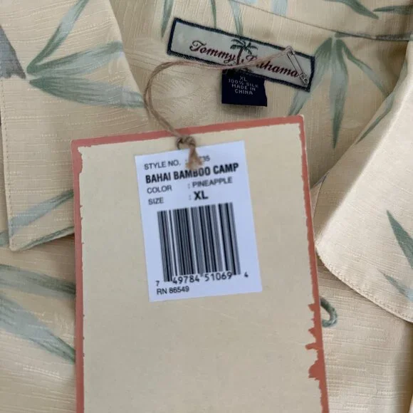 Tommy Bahama Bahai Bamboo Camp Mens Button Down NWT - Picture 4 of 4
